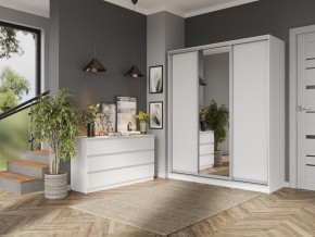 Комод с 6 ящиками 1400 "Бьянко" (Белый лофт) в Качканаре - kachkanar.mebel24.online | фото 2