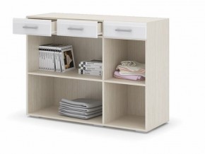 Комод Симба  дуб белфорд-белый глянец в Качканаре - kachkanar.mebel24.online | фото 2