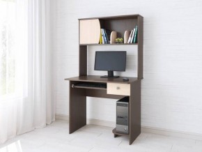 Компьютерный стол Грета-4 венге/дуб молочный в Качканаре - kachkanar.mebel24.online | фото