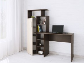 Компьютерный Стол Квартет-7 Дуб молочный/Венге в Качканаре - kachkanar.mebel24.online | фото