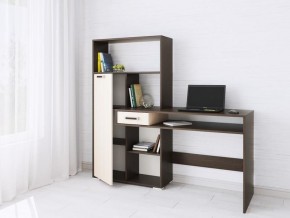 Компьютерный стол Квартет-8 венге/дуб молочный в Качканаре - kachkanar.mebel24.online | фото