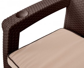 Комплект кресел Yalta Premium Double Seat (Ялта) шоколадный (+подушки под спину) в Качканаре - kachkanar.mebel24.online | фото 2