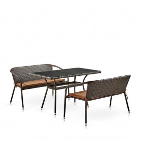 Комплект мебели из иск. ротанга T286A/S139A-W53 Brown в Качканаре - kachkanar.mebel24.online | фото 2