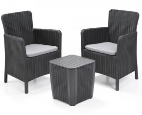 Комплект мебели Трентон балкон (Trenton Balcony graphite) графит в Качканаре - kachkanar.mebel24.online | фото