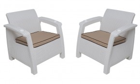 Комплект на балкон Yalta Balcony Set (Ялта) белый в Качканаре - kachkanar.mebel24.online | фото 4