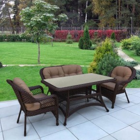 Комплект плетеной мебели T130/LV-520BB-Brown_Beige в Качканаре - kachkanar.mebel24.online | фото 2