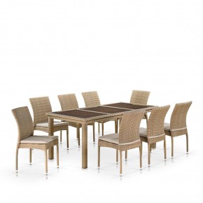 Комплект плетеной мебели T365/Y380B-W65 Light Brown (8+1) в Качканаре - kachkanar.mebel24.online | фото 1