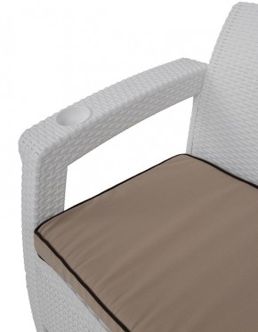 Комплект уличной мебели Yalta Premium Terrace Set (Ялта) белый (+подушки под спину) в Качканаре - kachkanar.mebel24.online | фото 5