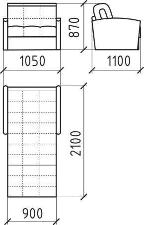 КОРАЛЛ 2 Кресло-кровать КР/КР в Качканаре - kachkanar.mebel24.online | фото 3