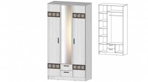 КОСТА-РИКА Шкаф 3-х створчатый (анкор светлый) в Качканаре - kachkanar.mebel24.online | фото