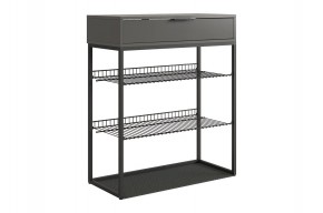 КРАШ Обувница (графит) в Качканаре - kachkanar.mebel24.online | фото