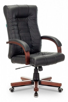 Кресло для руководителя KB-10WALNUT/B/LEATH в Качканаре - kachkanar.mebel24.online | фото