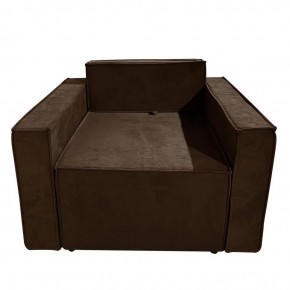 Кресло-кровать Принц КК1-ВК (велюр коричневый) в Качканаре - kachkanar.mebel24.online | фото