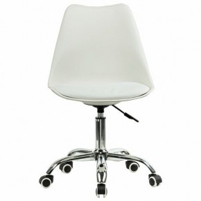 Кресло стул BRABIX "Eames MG-310 CH", хром, пластик белый, экокожа белая, 532923 в Качканаре - kachkanar.mebel24.online | фото 1