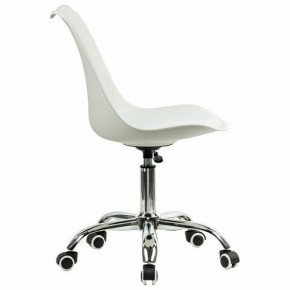 Кресло стул BRABIX "Eames MG-310 CH", хром, пластик белый, экокожа белая, 532923 в Качканаре - kachkanar.mebel24.online | фото 3