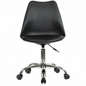 Кресло стул BRABIX "Eames MG-310 CH", хром, пластик черный, экокожа черная, 532925 в Качканаре - kachkanar.mebel24.online | фото 1