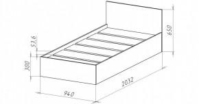 НИЦЦА-13 Кровать 900 с настилом ЛДСП (НЦ.13) в Качканаре - kachkanar.mebel24.online | фото 3