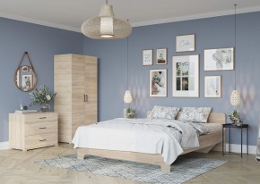 Кровать 1,6 VICTOR + основание (Сонома) в Качканаре - kachkanar.mebel24.online | фото 4