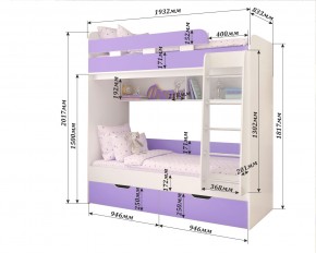 Кровать 2-х ярусная Юниор 5 в Качканаре - kachkanar.mebel24.online | фото 2