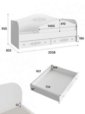 Кровать Ассоль АС-10 в Качканаре - kachkanar.mebel24.online | фото 6