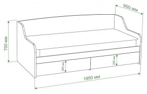 Кровать Бартоло КРД в Качканаре - kachkanar.mebel24.online | фото 2