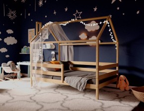 Кровать-домик 80*160 без покраски в Качканаре - kachkanar.mebel24.online | фото 2