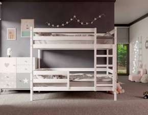 Кровать двухъярусная без крыши 80*190 Белый в Качканаре - kachkanar.mebel24.online | фото 2