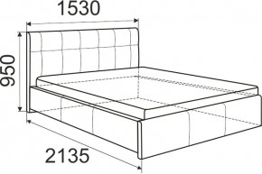 Кровать Изабелла с латами Newtone cacao 1400x2000 в Качканаре - kachkanar.mebel24.online | фото 5