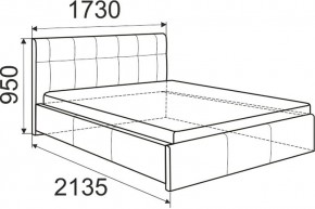Кровать Изабелла с латами Newtone cacao 1400x2000 в Качканаре - kachkanar.mebel24.online | фото 6