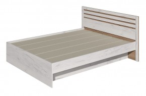 Кровать Лиана 1.6 (Дуб Крафт Белый/Дуб Крафт Золотой) в Качканаре - kachkanar.mebel24.online | фото