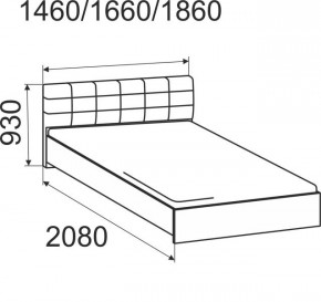 Кровать Лита с подъемным механизмом 1800*2000 в Качканаре - kachkanar.mebel24.online | фото 3