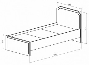 Кровать односпальная ДримСтар ДС-50 в Качканаре - kachkanar.mebel24.online | фото 2