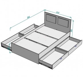 Кровать Ольга L37 (1200) 4 ящика в Качканаре - kachkanar.mebel24.online | фото 2