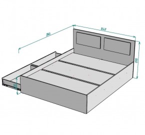 Кровать Ольга L40 (1600) 2 ящика в Качканаре - kachkanar.mebel24.online | фото 2