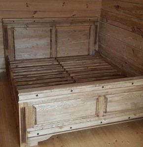 Кровать "Викинг 01" 1400 массив в Качканаре - kachkanar.mebel24.online | фото 2