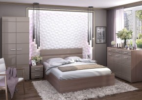 Кровать Вегас 1,6м Шимо темный в Качканаре - kachkanar.mebel24.online | фото 2