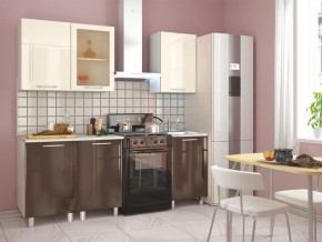 Кухня Танго модульная шоколад-ваниль в Качканаре - kachkanar.mebel24.online | фото 2