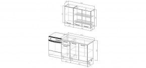 Кухонный гарнитур Белый Глянец 1200 (Стол. 26мм) в Качканаре - kachkanar.mebel24.online | фото 2