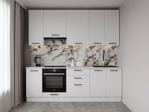 Кухонный гарнитур Белый Глянец 2400 h950 (Стол. 38мм) в Качканаре - kachkanar.mebel24.online | фото 1