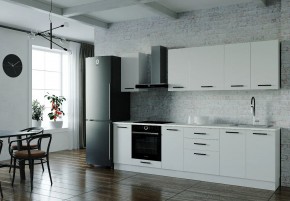 Кухонный гарнитур Белый Глянец 2800 (Стол. 38мм) в Качканаре - kachkanar.mebel24.online | фото 1