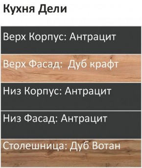 Кухонный гарнитур Дели 1800 (Стол. 26мм) в Качканаре - kachkanar.mebel24.online | фото 3