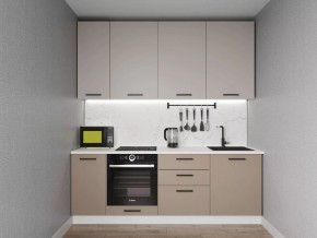 Кухонный гарнитур Каппучино 2200 h950 (Стол. 38мм) в Качканаре - kachkanar.mebel24.online | фото