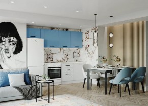 Кухонный гарнитур Капри 2550 (Стол. 26мм) в Качканаре - kachkanar.mebel24.online | фото 1