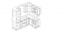 Кухонный гарнитур Меренга 2400*1600 (Стол. 38мм) в Качканаре - kachkanar.mebel24.online | фото 2