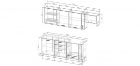 Кухонный гарнитур Меренга 2550 (Стол. 26мм) в Качканаре - kachkanar.mebel24.online | фото 2