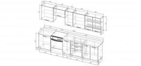 Кухонный гарнитур Ниагара 3000 (Стол. 26мм) в Качканаре - kachkanar.mebel24.online | фото 2