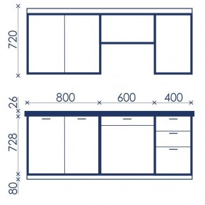 Кухонный гарнитур Ольвия-6 (1.8м) в Качканаре - kachkanar.mebel24.online | фото 4