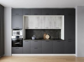 Кухонный гарнитур Санторини 3400 (Стол. 38мм) в Качканаре - kachkanar.mebel24.online | фото 1