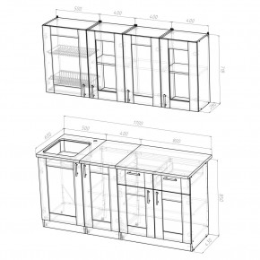 Кухонный гарнитур Симона демо 1700 (Венга/Дуб Сонома) в Качканаре - kachkanar.mebel24.online | фото 2