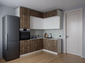 Кухонный гарнитур Старое Дерево 2200*1700 (Стол. 26мм) в Качканаре - kachkanar.mebel24.online | фото